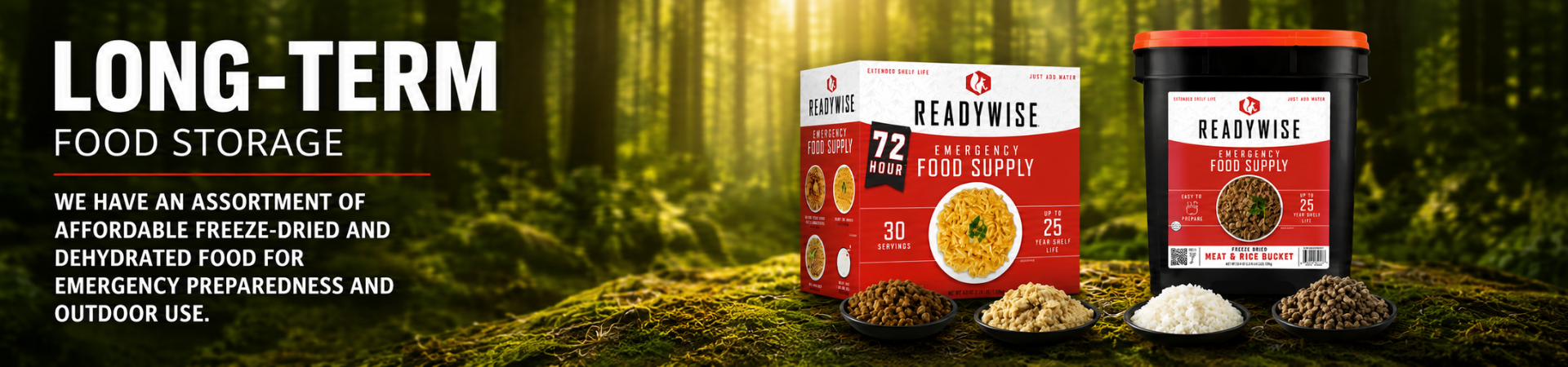 Stay prepared with an adequate supply of for disaster and emergencies.